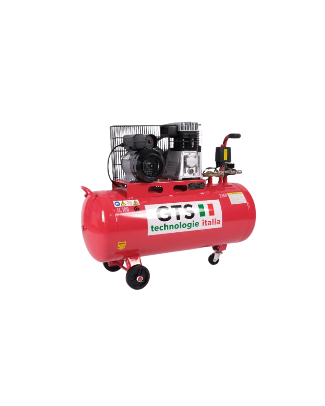 Compresseur d'air 200L Courroie 3 HP Monophasé - GTS