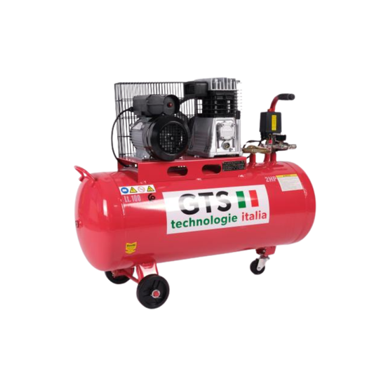 Compresseur d'air 300L Courroie 5.5 HP Monophasé - GTS